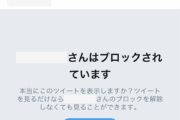 【Twitter】ブロック行為＝悪という風潮