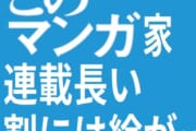 【マンガ】連載長いのに絵が上達しないなと思った漫画家といえば